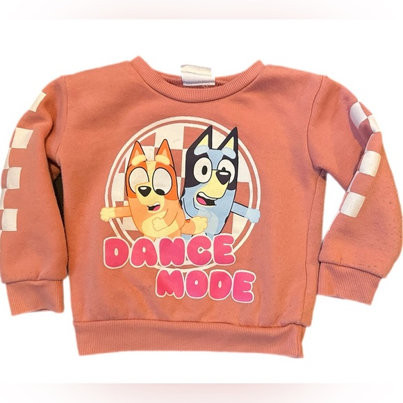 None Other - Bluey “Dance Mode” Sweatshirt – Size 2T
